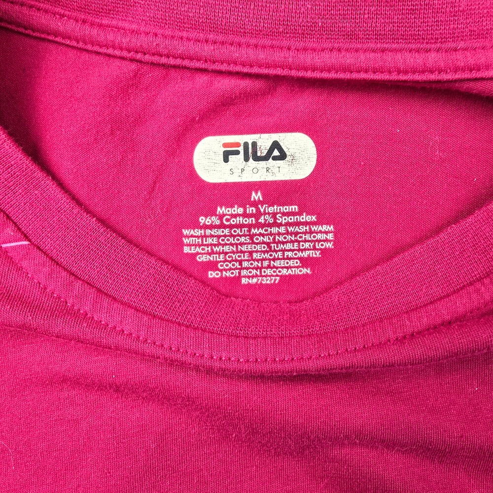 Fila Sport Womens Graphic T-Shirt Bundle Set of 3 Red Grey Pink Size Medium - Picture 2 of 12